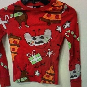 Festive Red Kids Pajamas